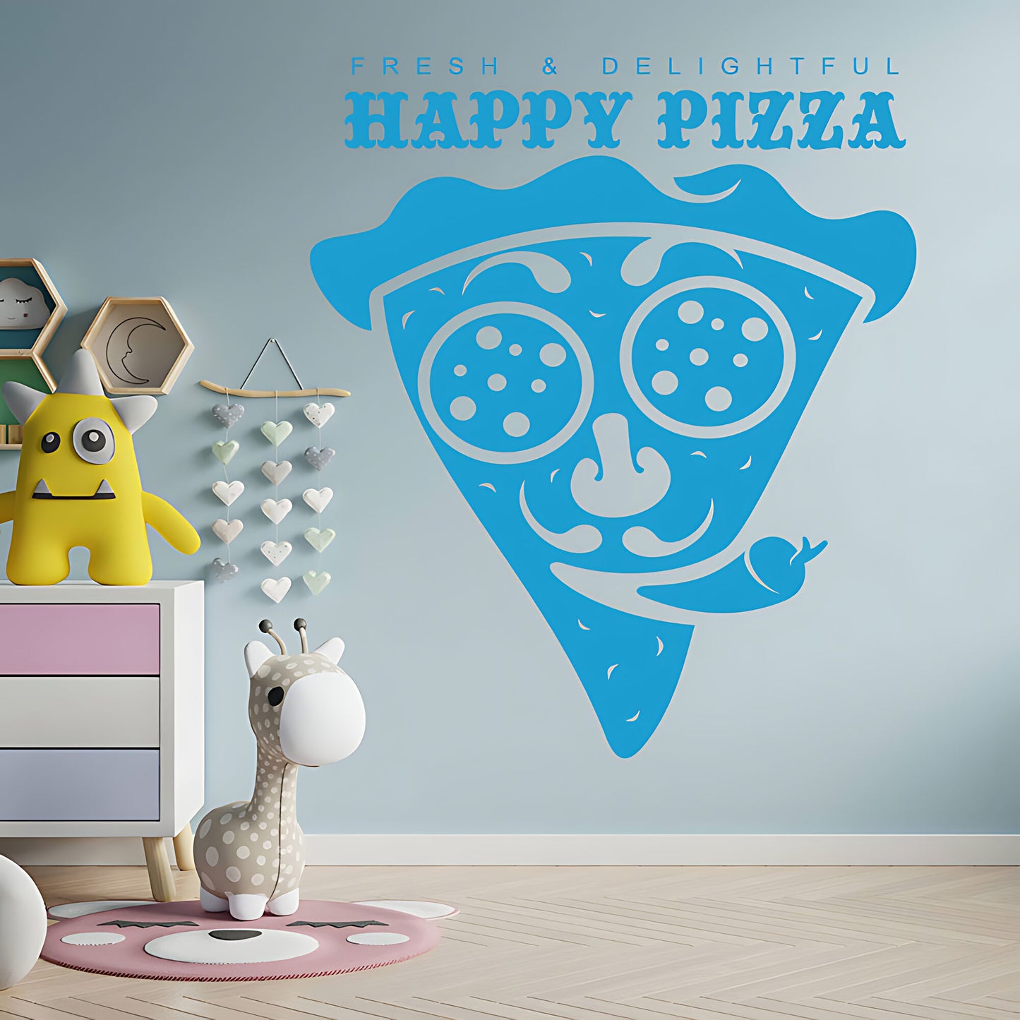 Fast Food Pizza Wall Sticker - Restaurant Decal