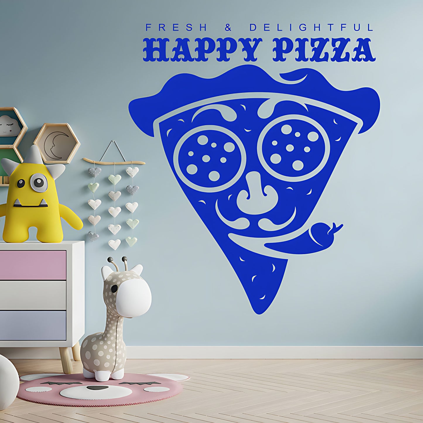 Fast Food Pizza Wall Sticker - Restaurant Decal