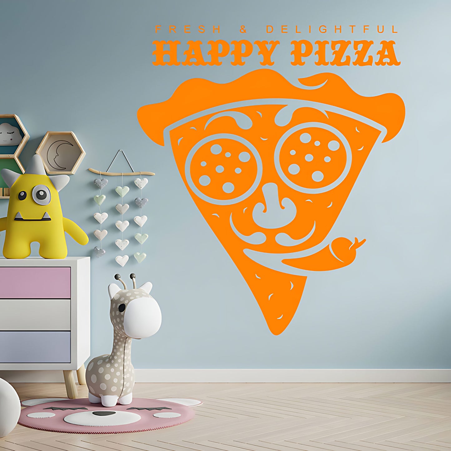 Fast Food Pizza Wall Sticker - Restaurant Decal