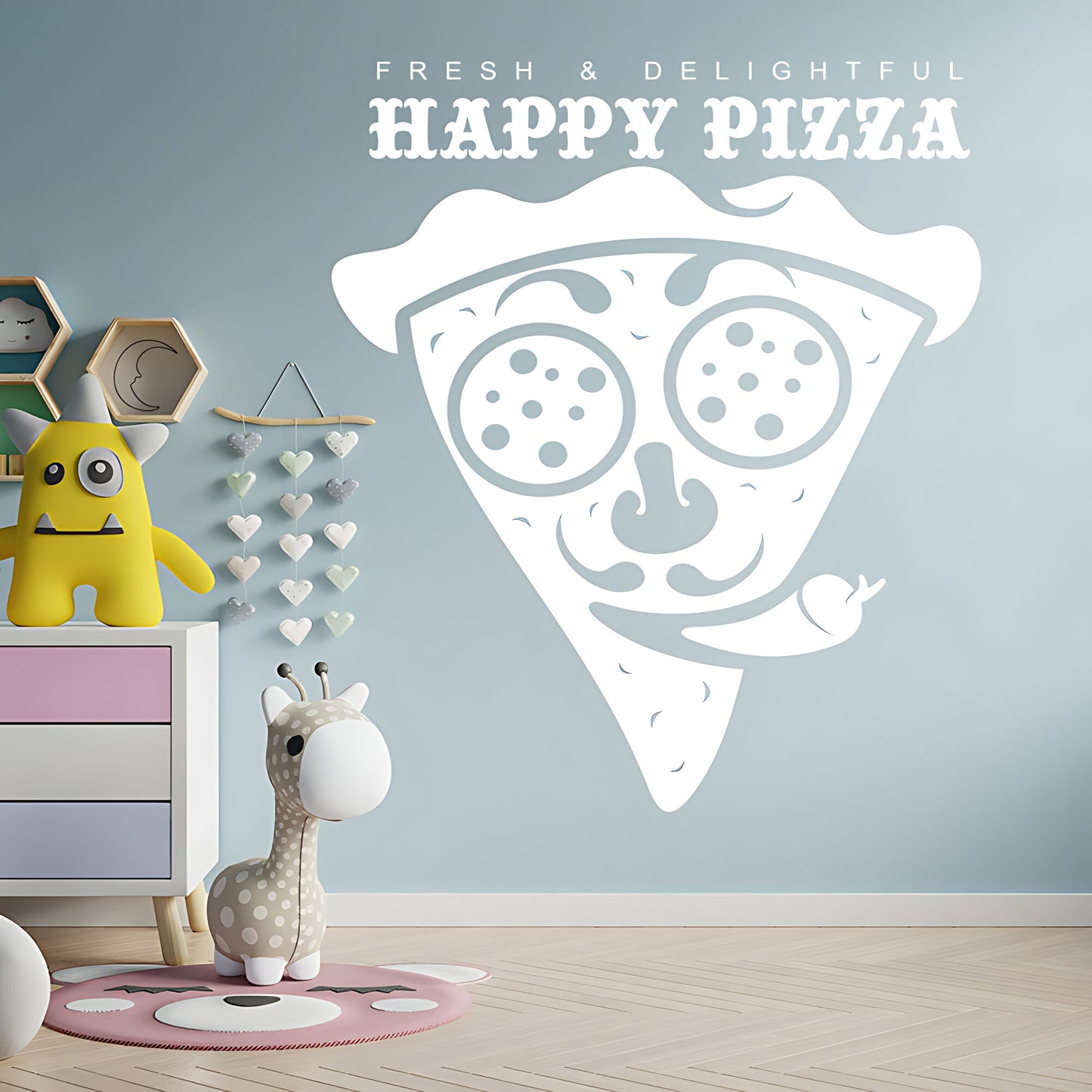 Fast Food Pizza Wall Sticker - Restaurant Decal