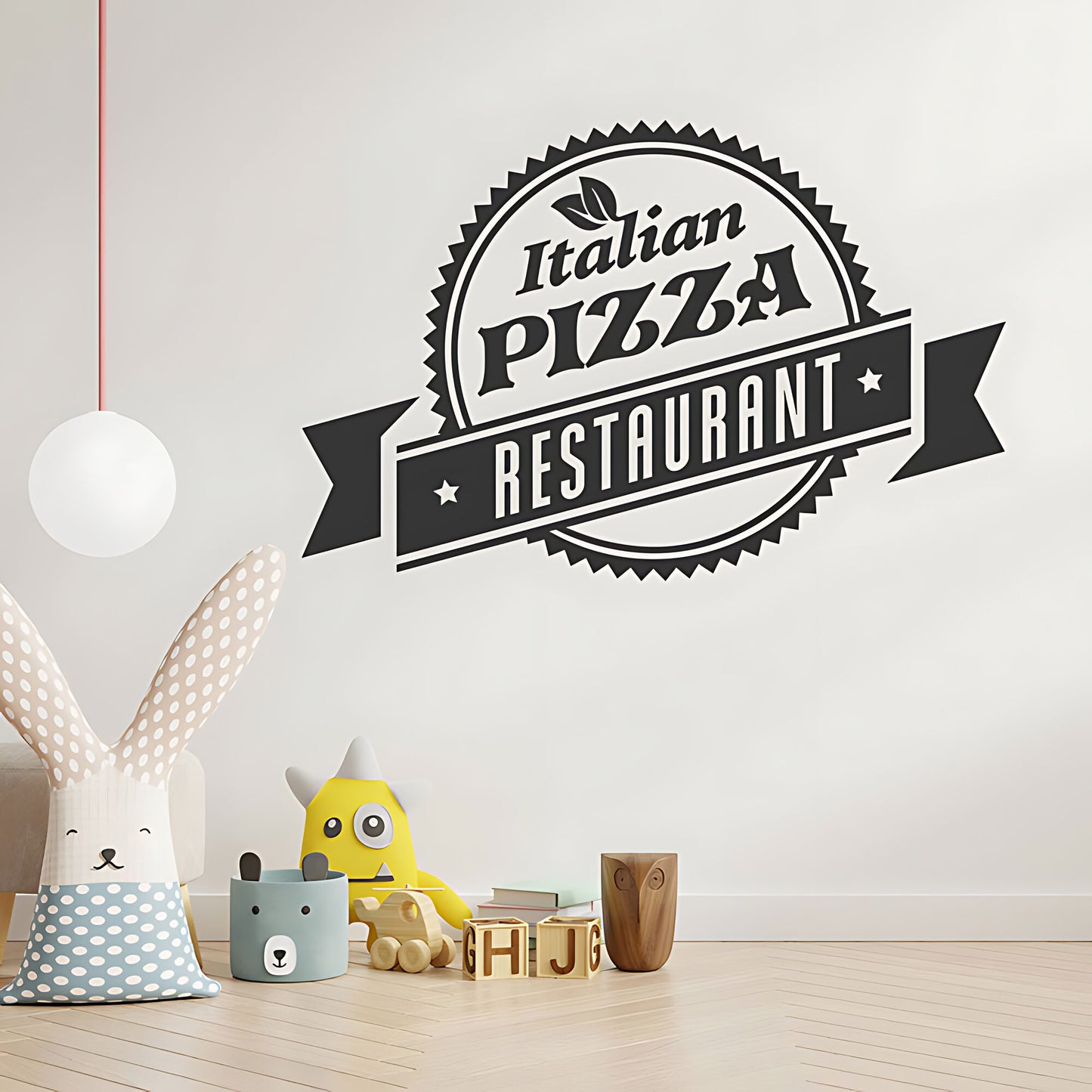 Pizza Wall Sticker - Takeaway Restaurant Vinyl Decal