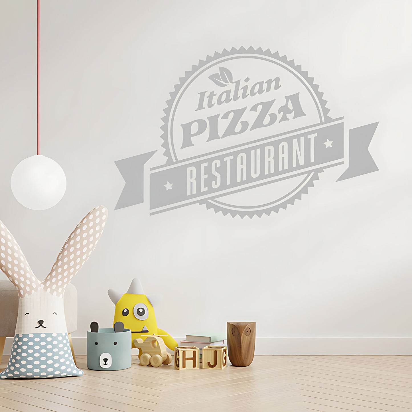 Pizza Wall Sticker - Takeaway Restaurant Vinyl Decal