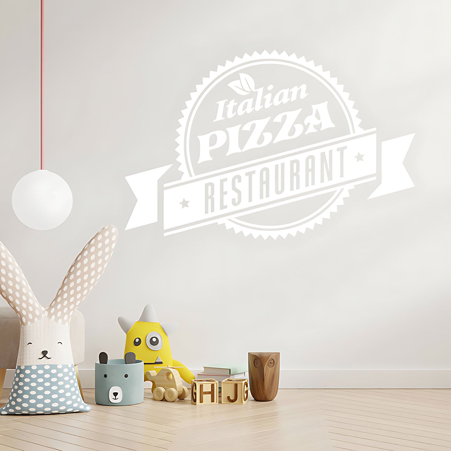 Pizza Wall Sticker - Takeaway Restaurant Vinyl Decal