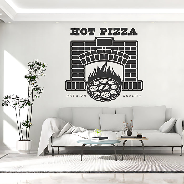 Restaurant Pizza Wall Sticker - Fast Food Cafe Decal