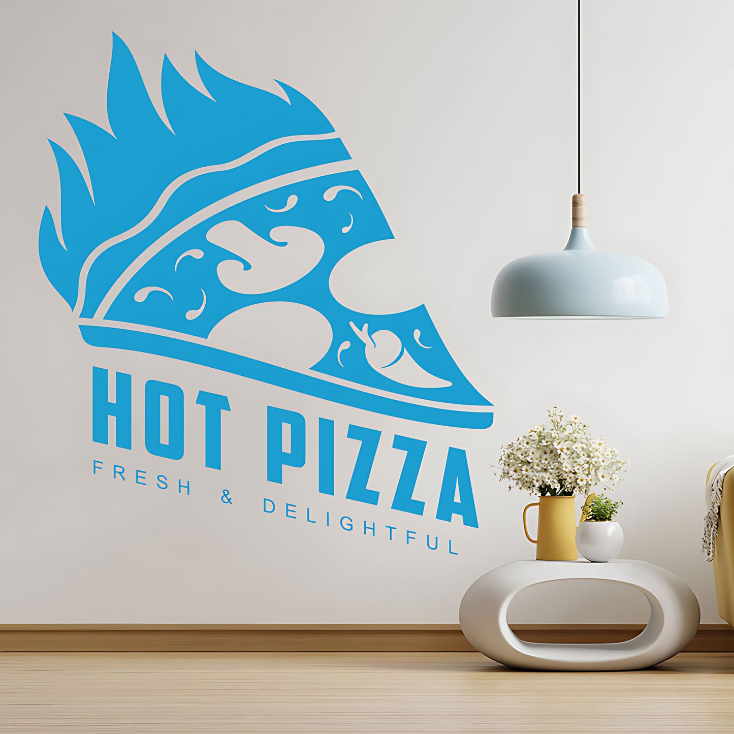 Pizza Takeaway Wall Sticker - Burger Restaurant Decal