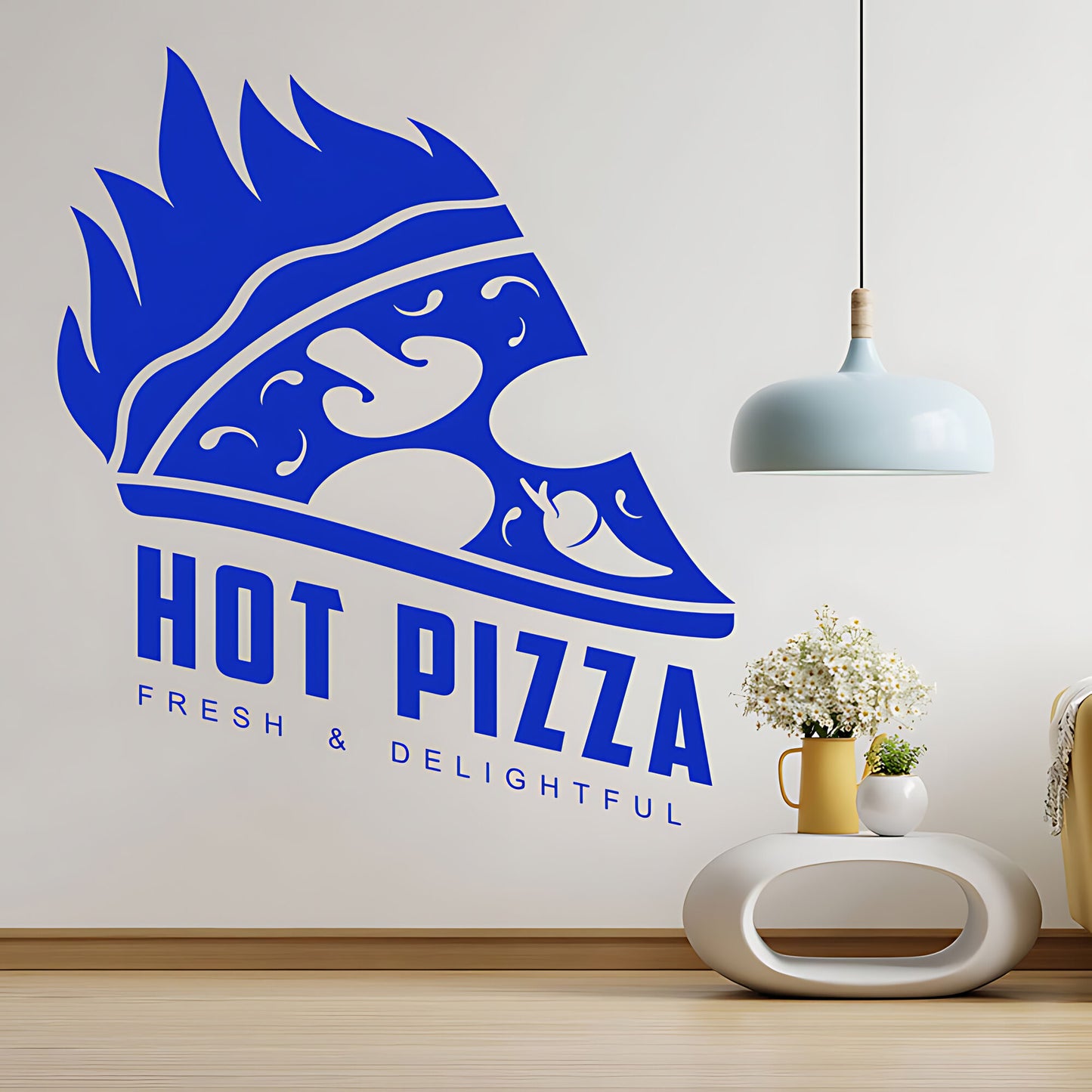 Pizza Takeaway Wall Sticker - Burger Restaurant Decal