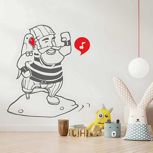 One Legged Pirate Wall Sticker
