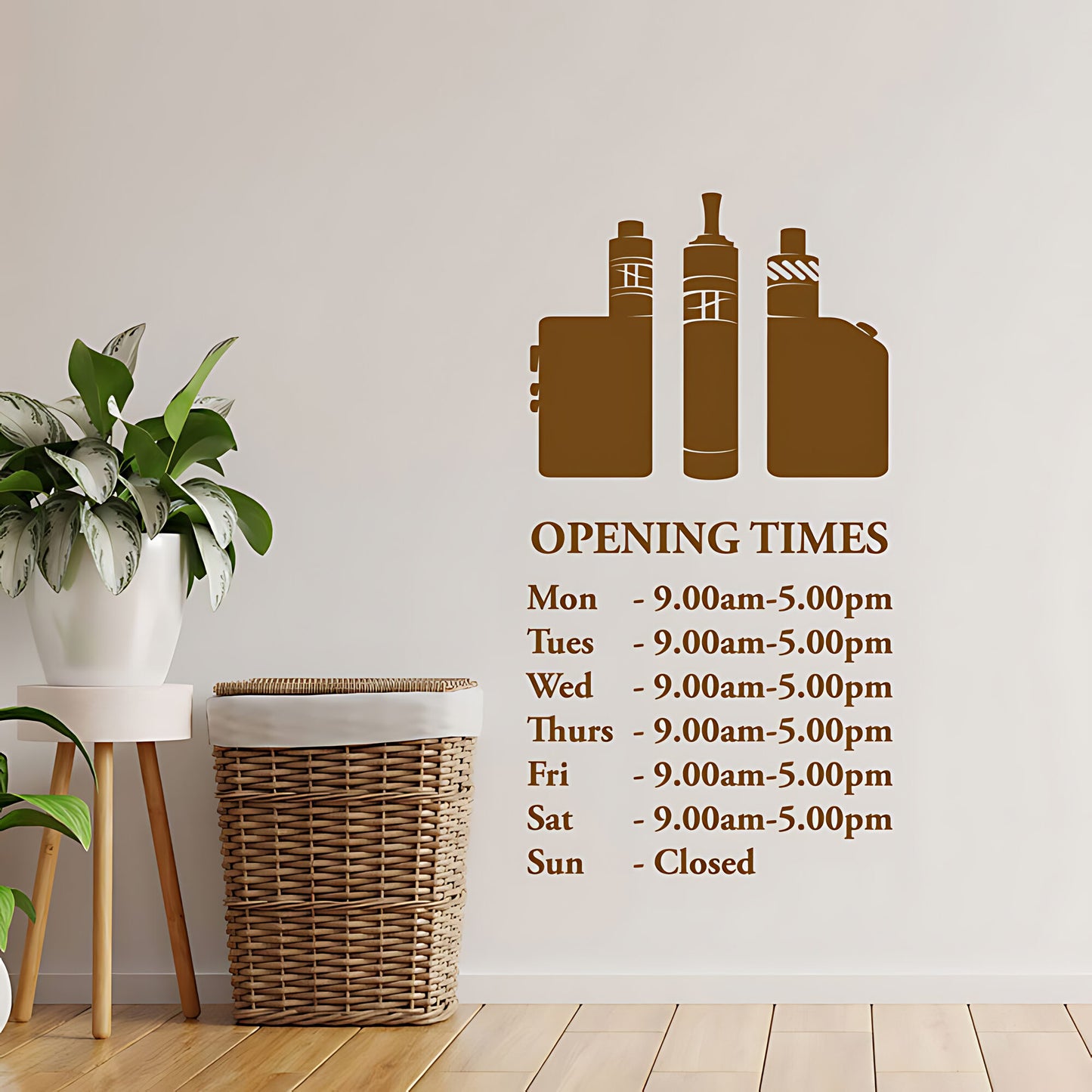 Custom Vaping Graphics Wall Sticker for Vape Store Decor