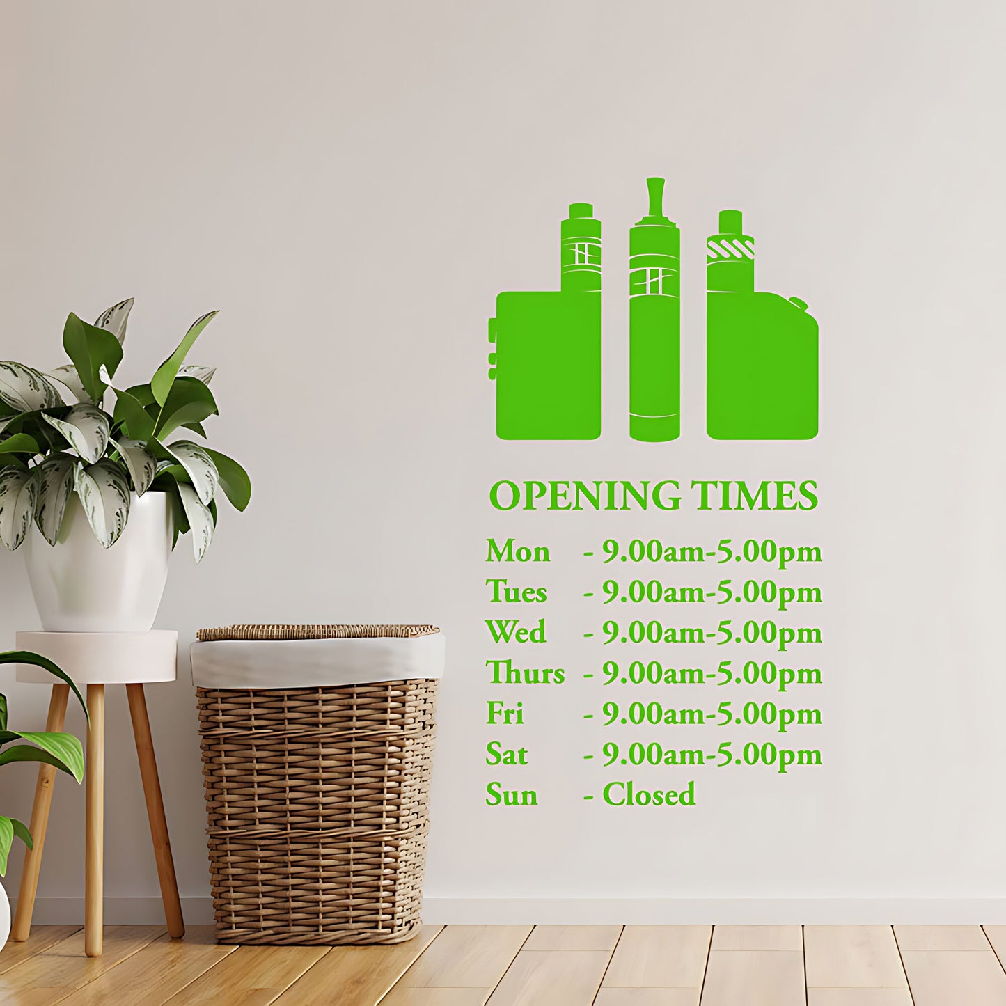 Custom Vaping Graphics Wall Sticker for Vape Store Decor
