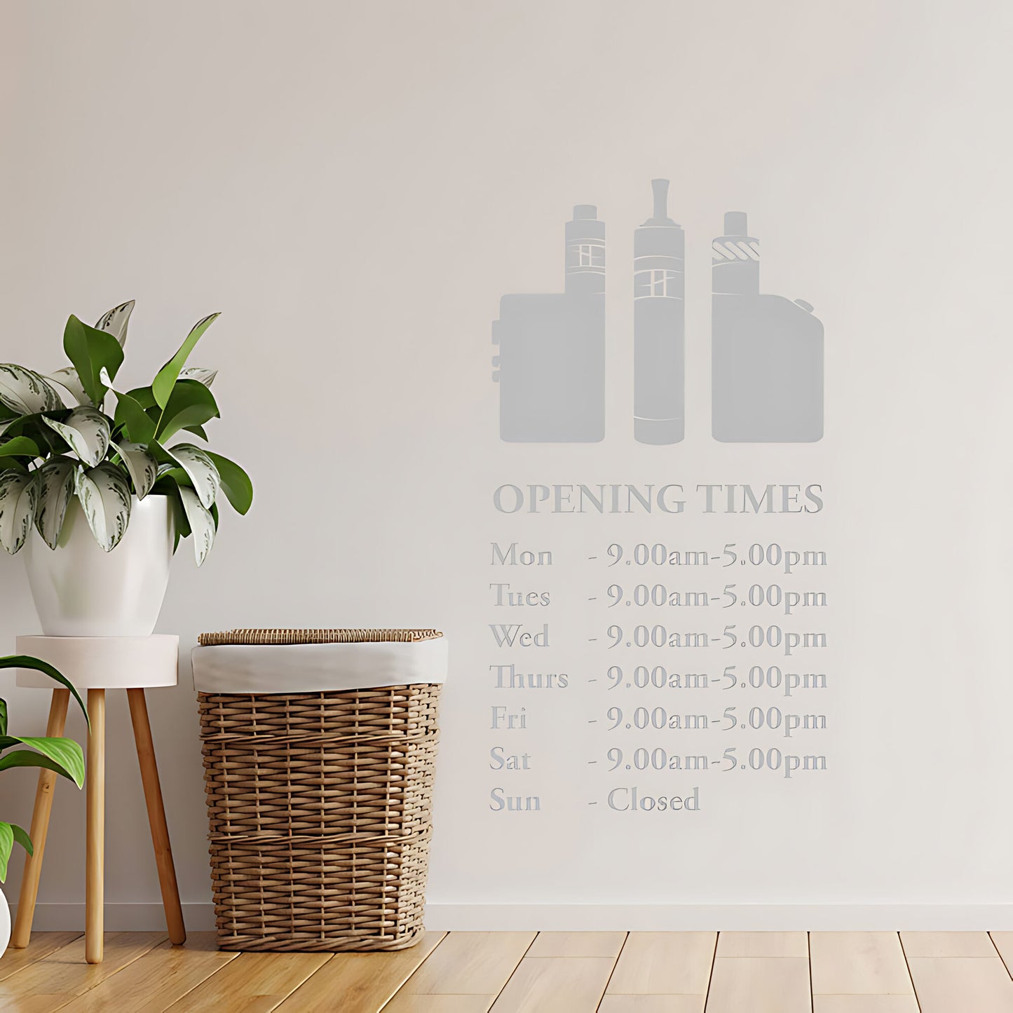 Custom Vaping Graphics Wall Sticker for Vape Store Decor