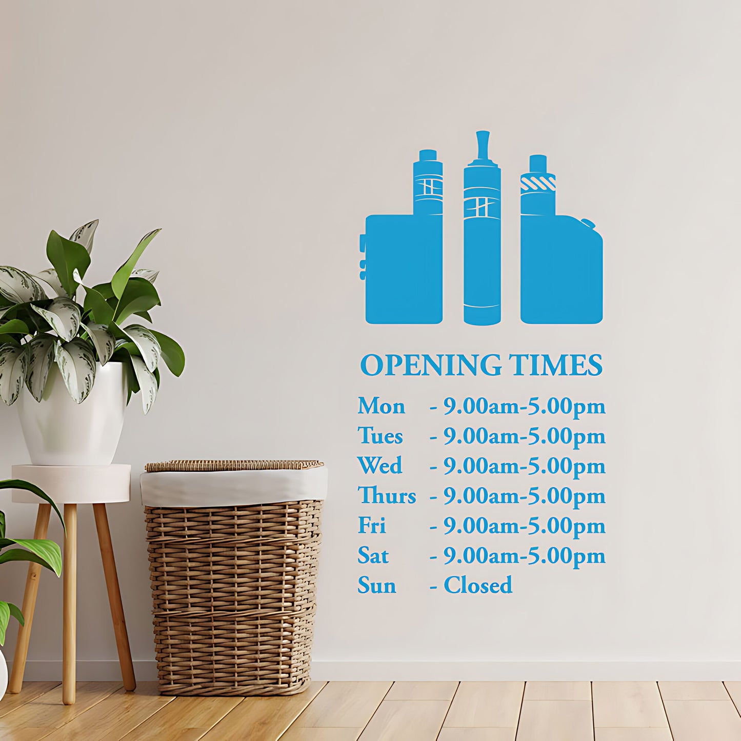 Custom Vaping Graphics Wall Sticker for Vape Store Decor