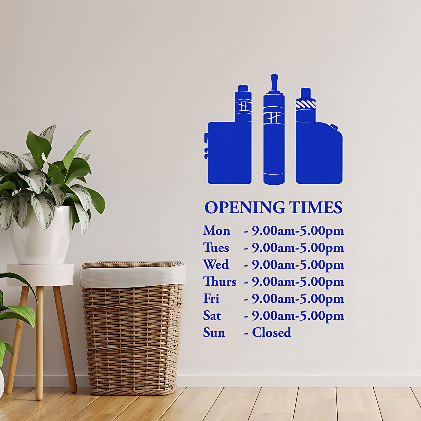 Custom Vaping Graphics Wall Sticker for Vape Store Decor