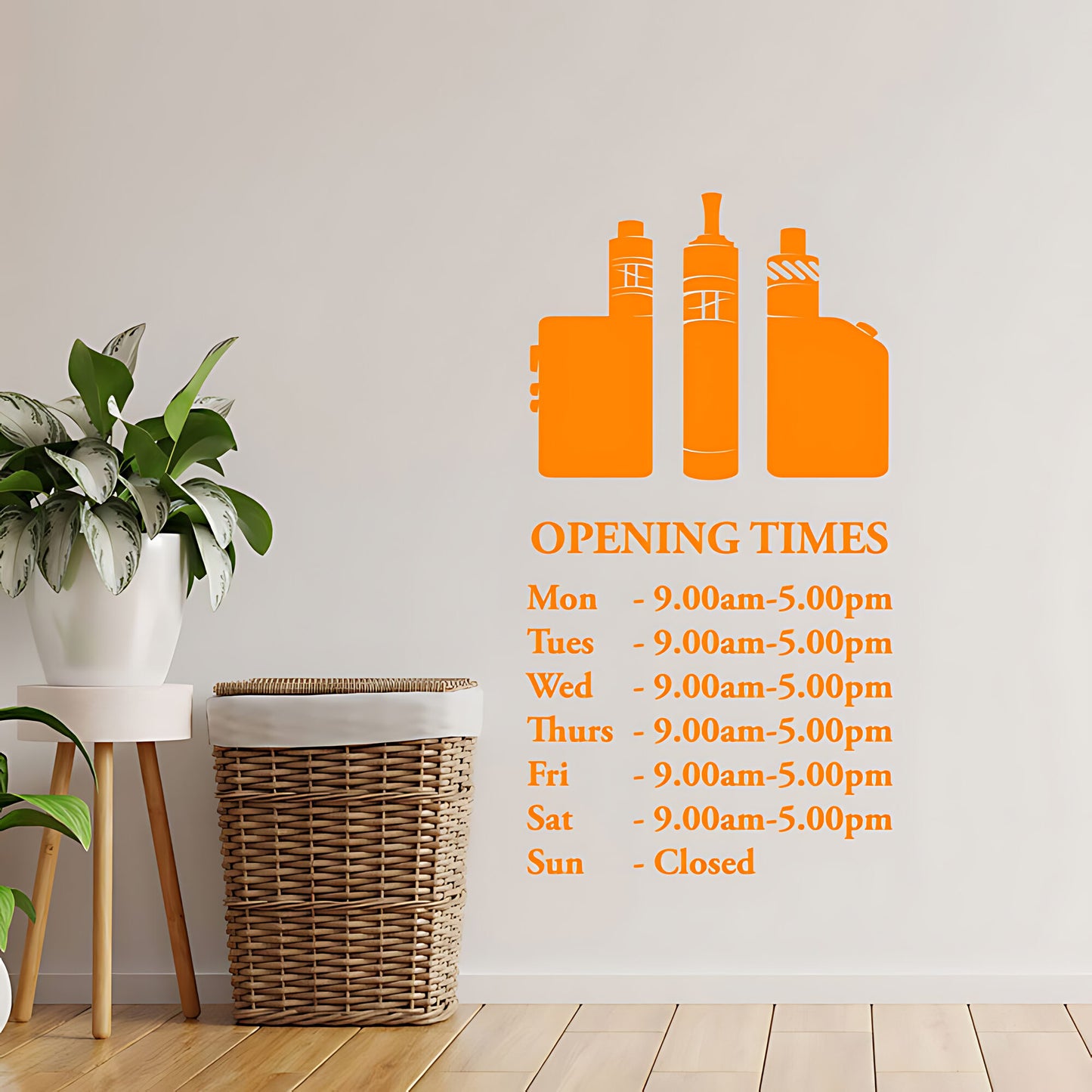 Custom Vaping Graphics Wall Sticker for Vape Store Decor