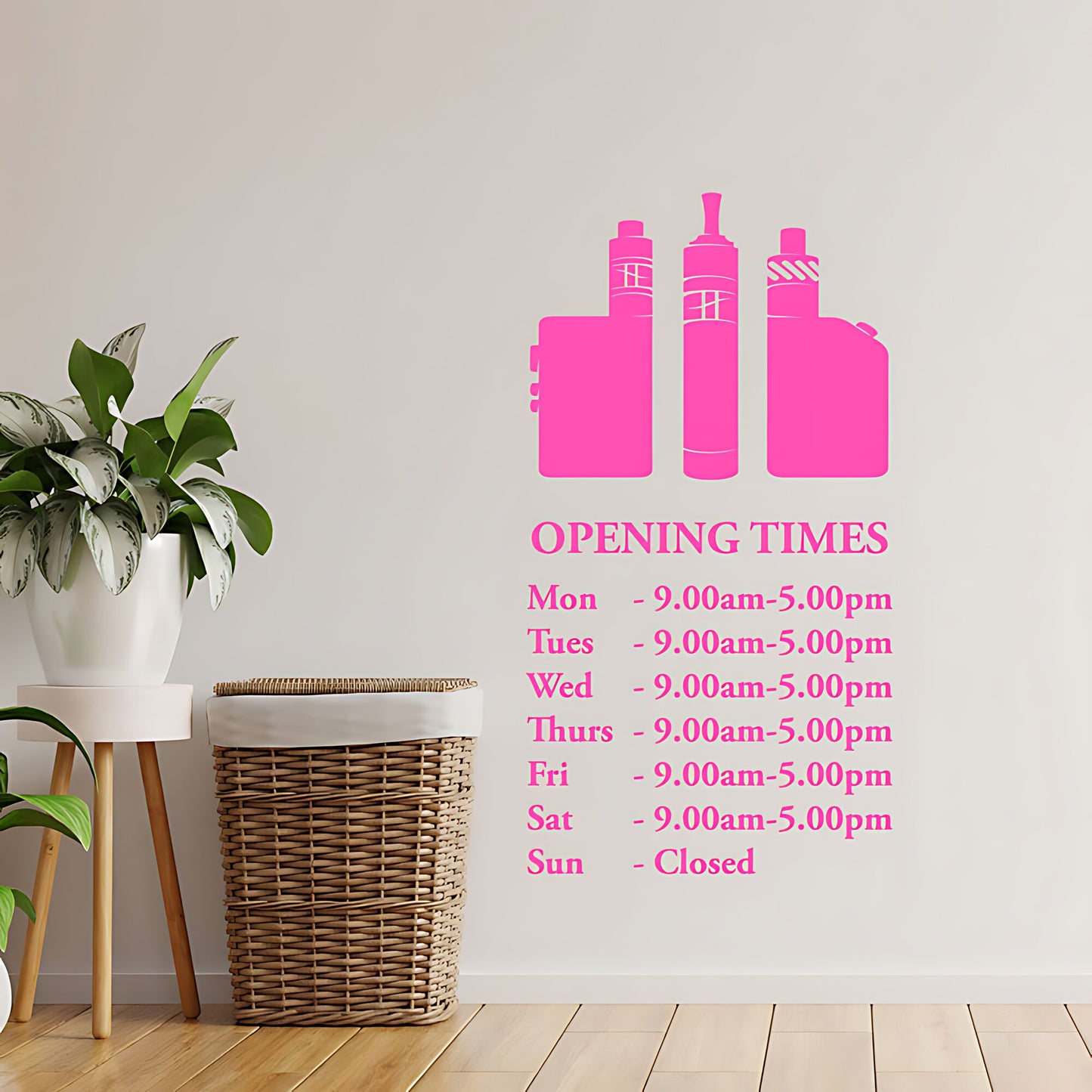 Custom Vaping Graphics Wall Sticker for Vape Store Decor