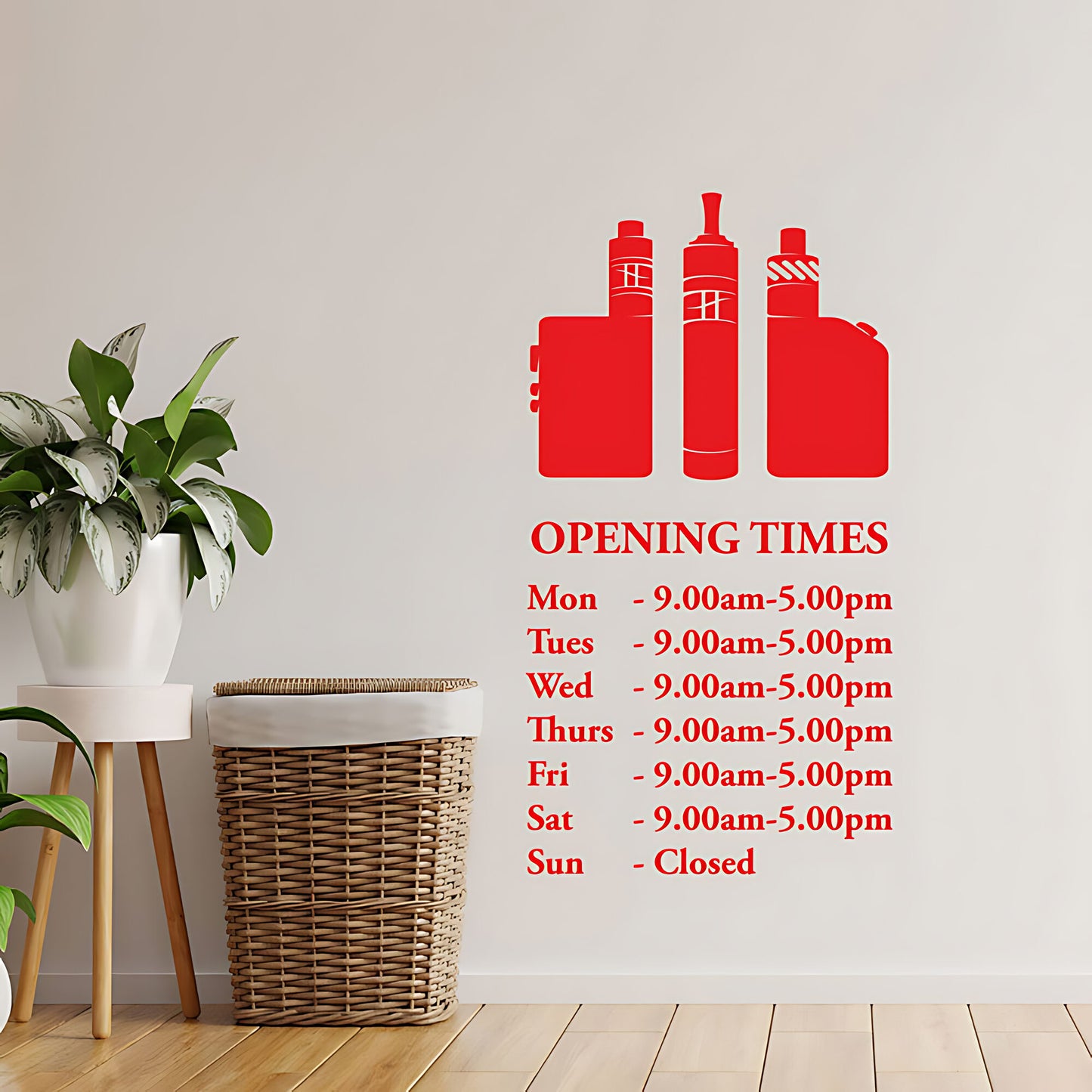 Custom Vaping Graphics Wall Sticker for Vape Store Decor