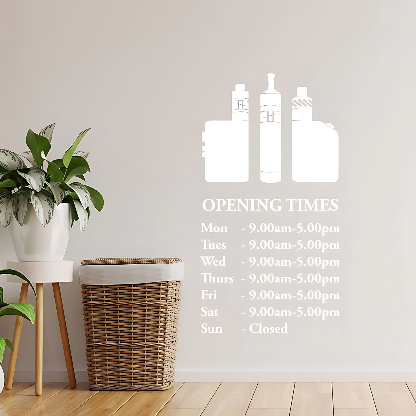 Custom Vaping Graphics Wall Sticker for Vape Store Decor