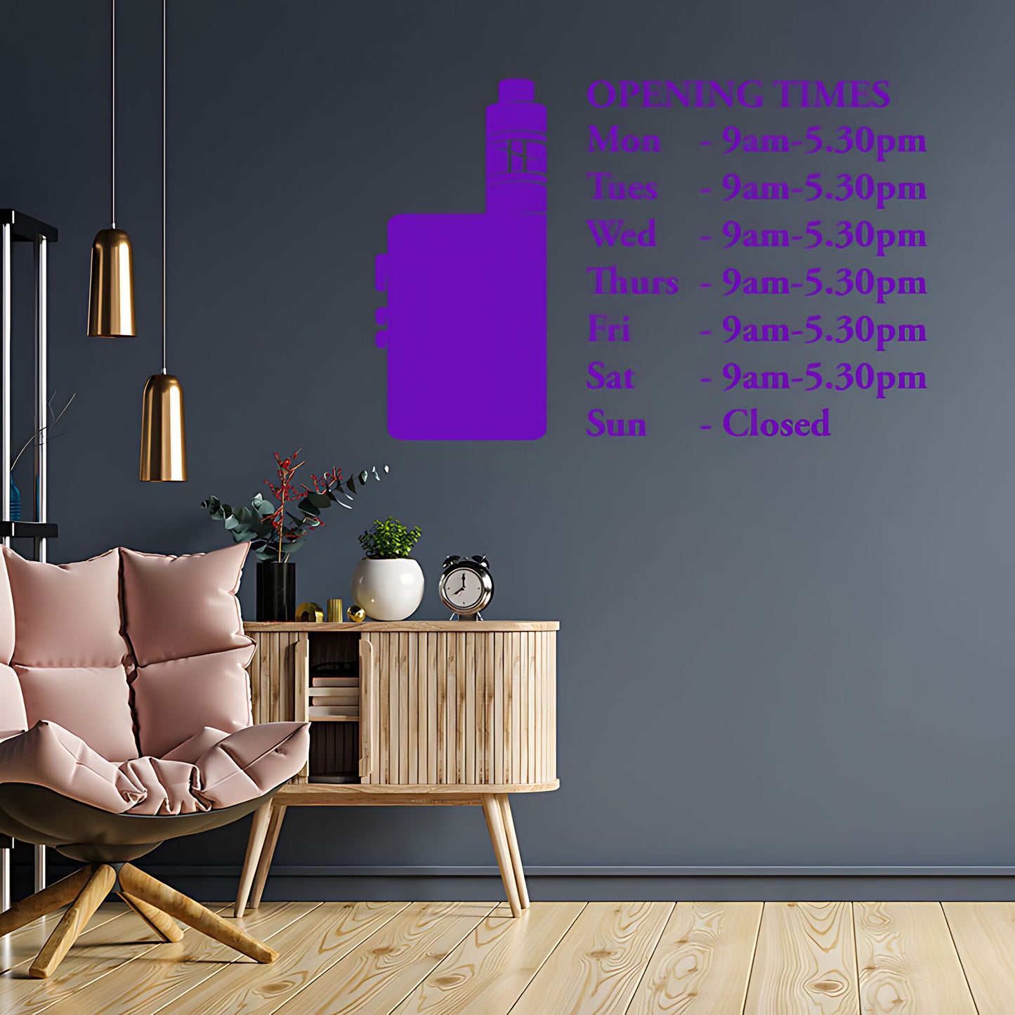 Custom Vaping Quote Wall Art Sticker for Vape Shops