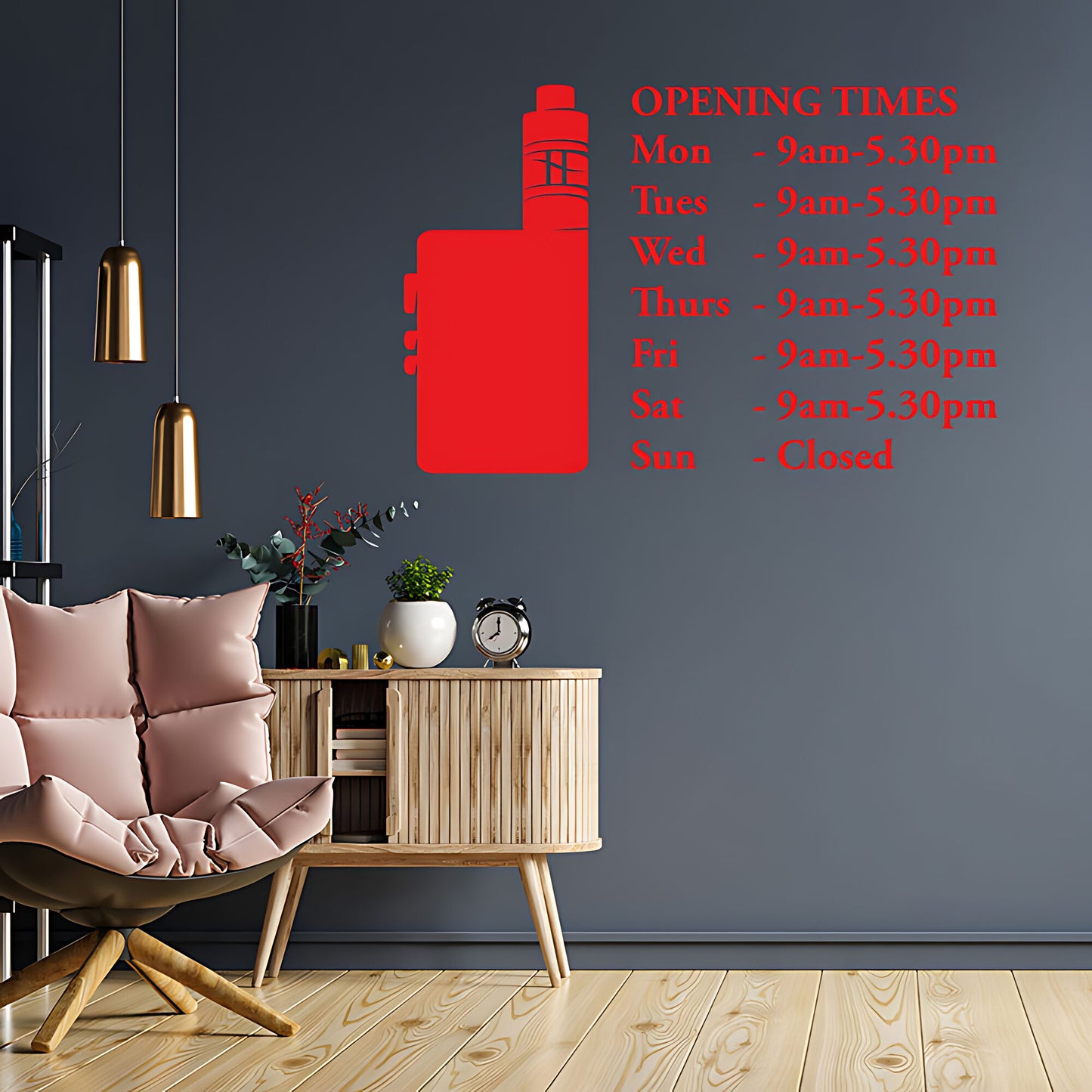 Custom Vaping Quote Wall Art Sticker for Vape Shops