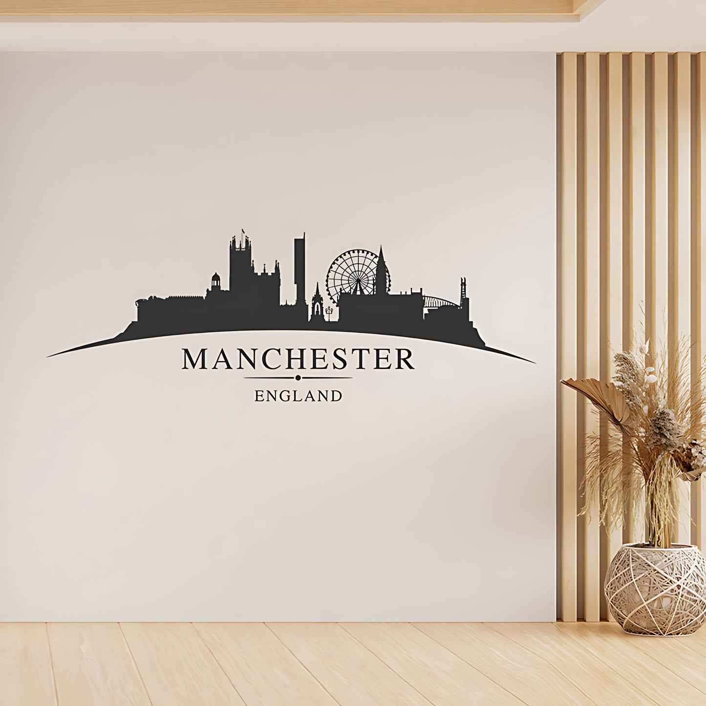 Manchester England Skyline Wall Sticker – Cityscape Decal