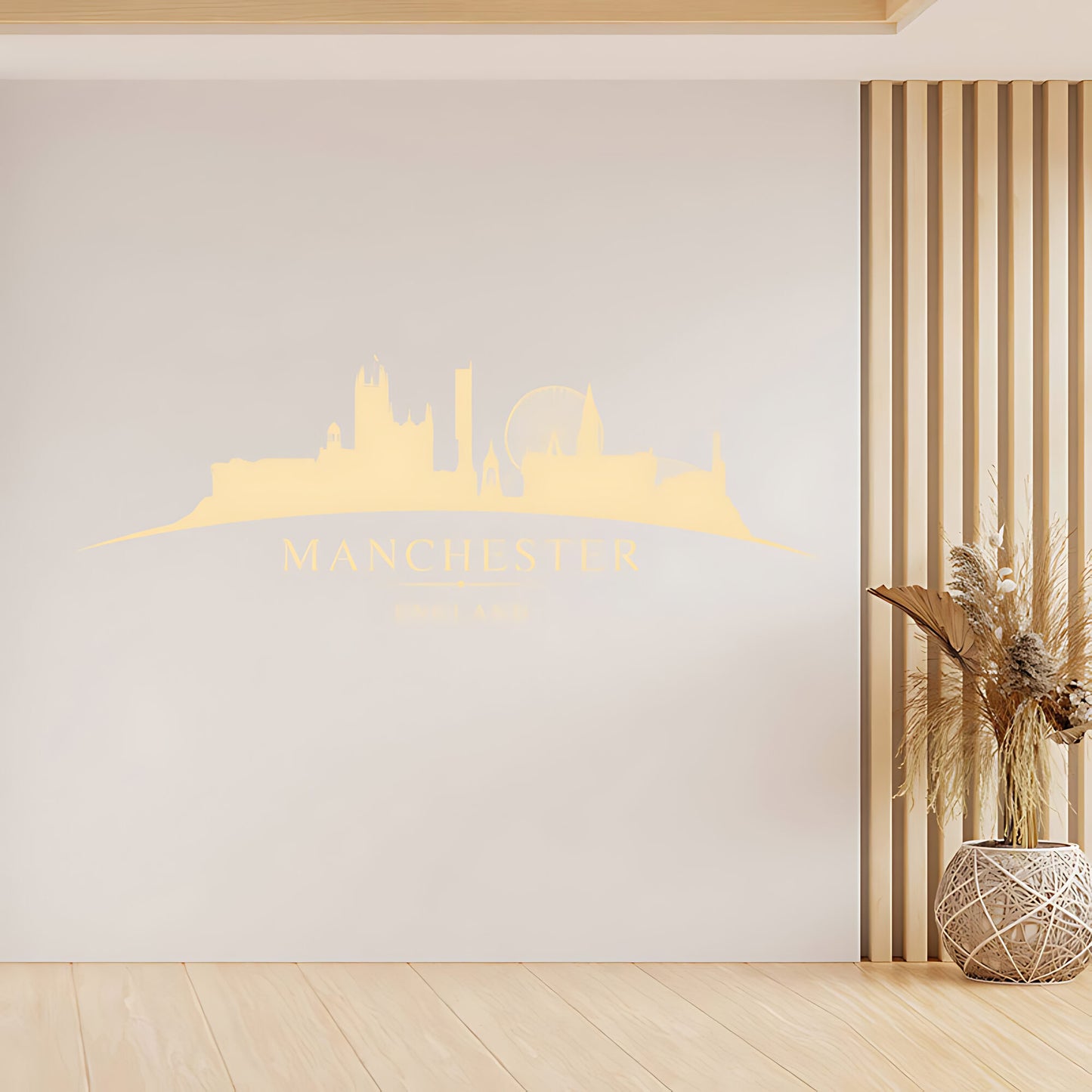 Manchester England Skyline Wall Sticker – Cityscape Decal