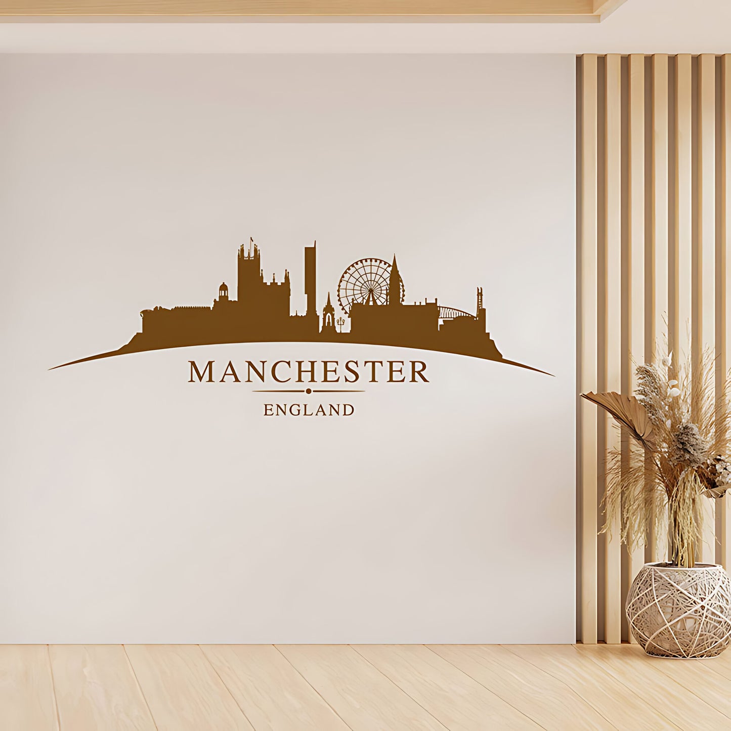 Manchester England Skyline Wall Sticker – Cityscape Decal