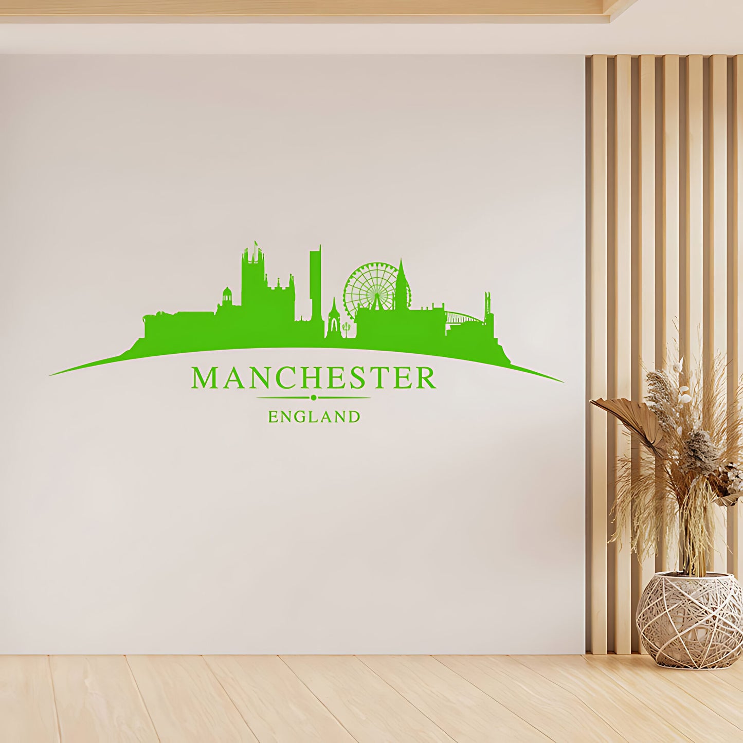 Manchester England Skyline Wall Sticker – Cityscape Decal