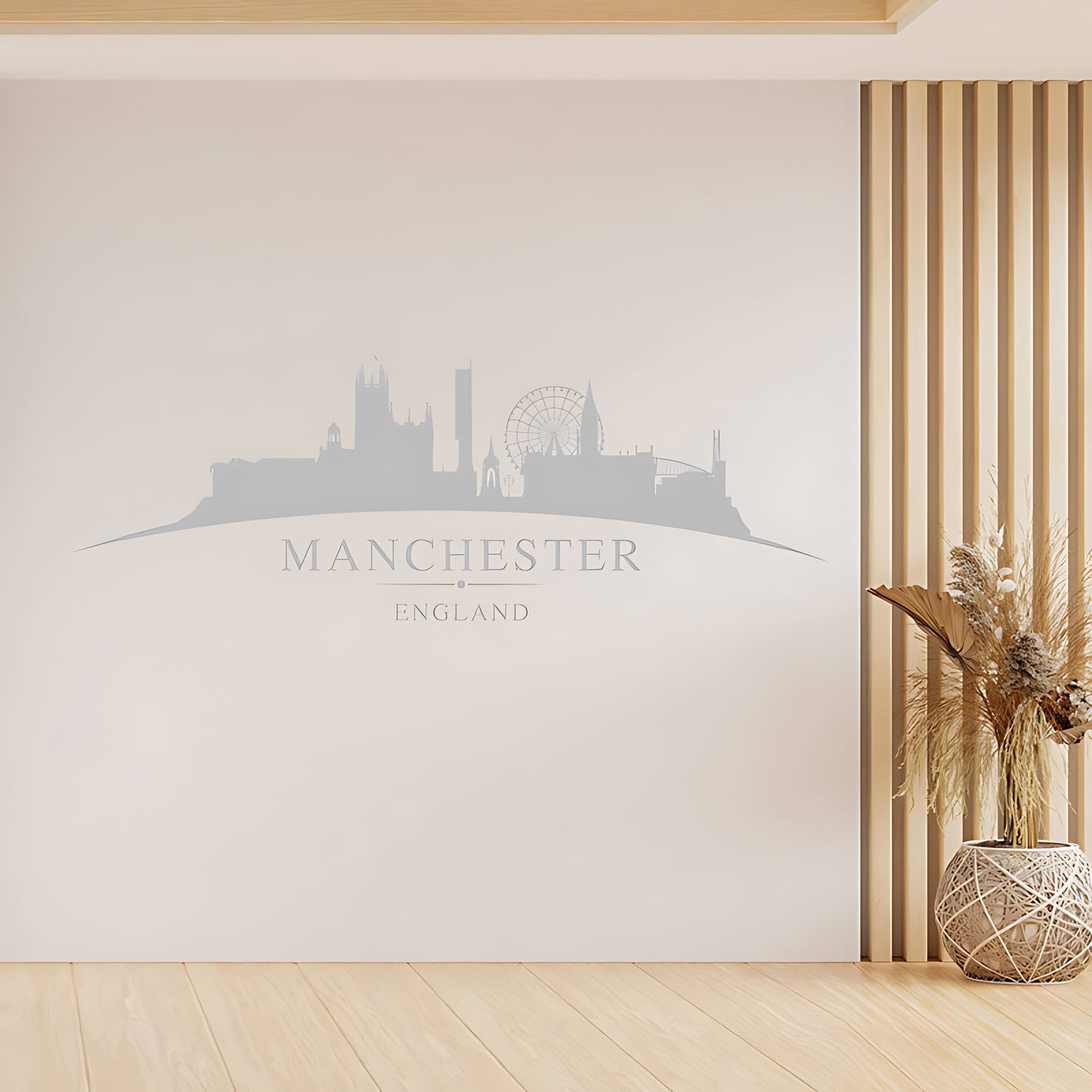 Manchester England Skyline Wall Sticker – Cityscape Decal