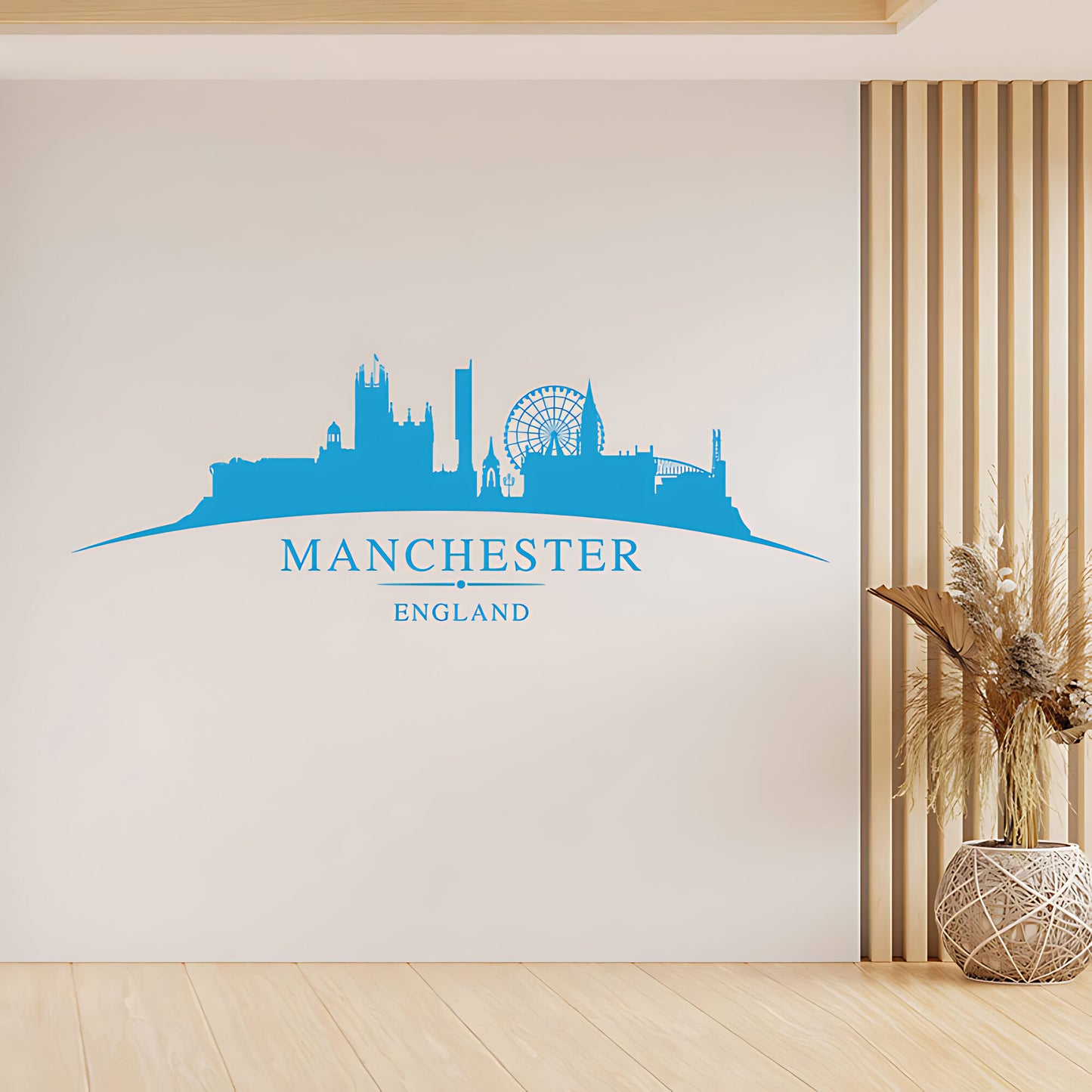 Manchester England Skyline Wall Sticker – Cityscape Decal