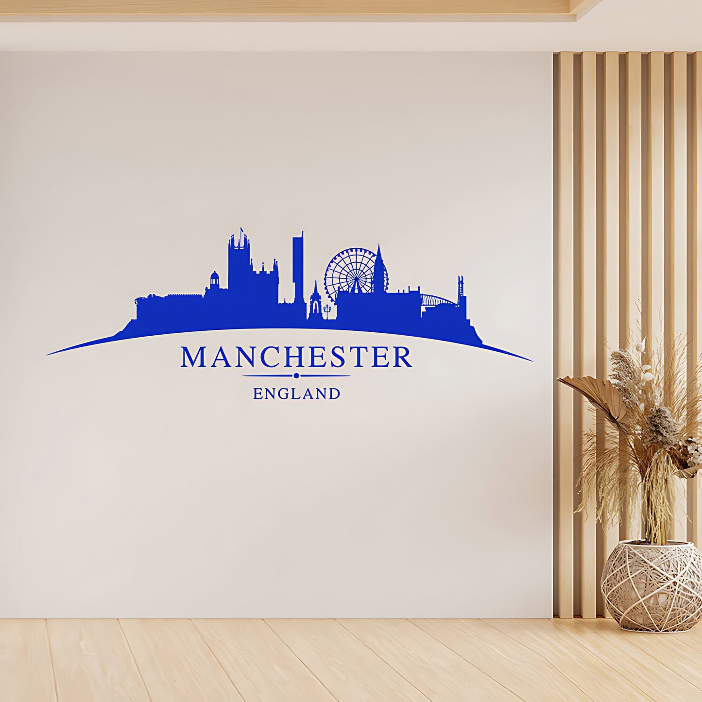Manchester England Skyline Wall Sticker – Cityscape Decal