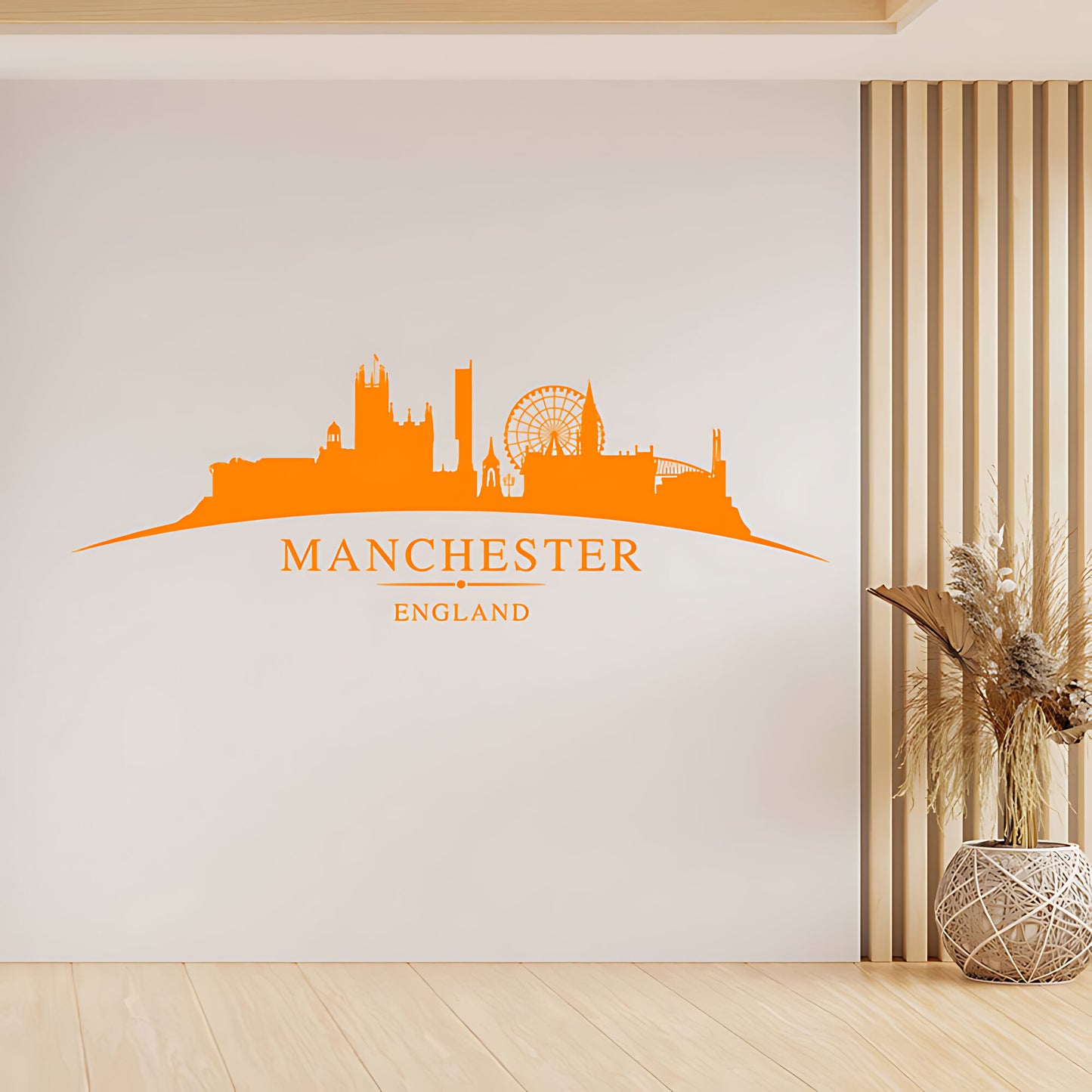 Manchester England Skyline Wall Sticker – Cityscape Decal