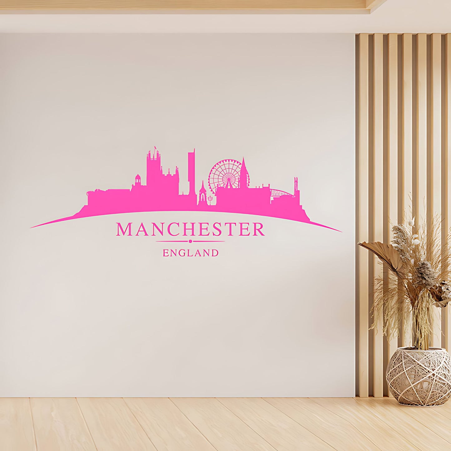 Manchester England Skyline Wall Sticker – Cityscape Decal