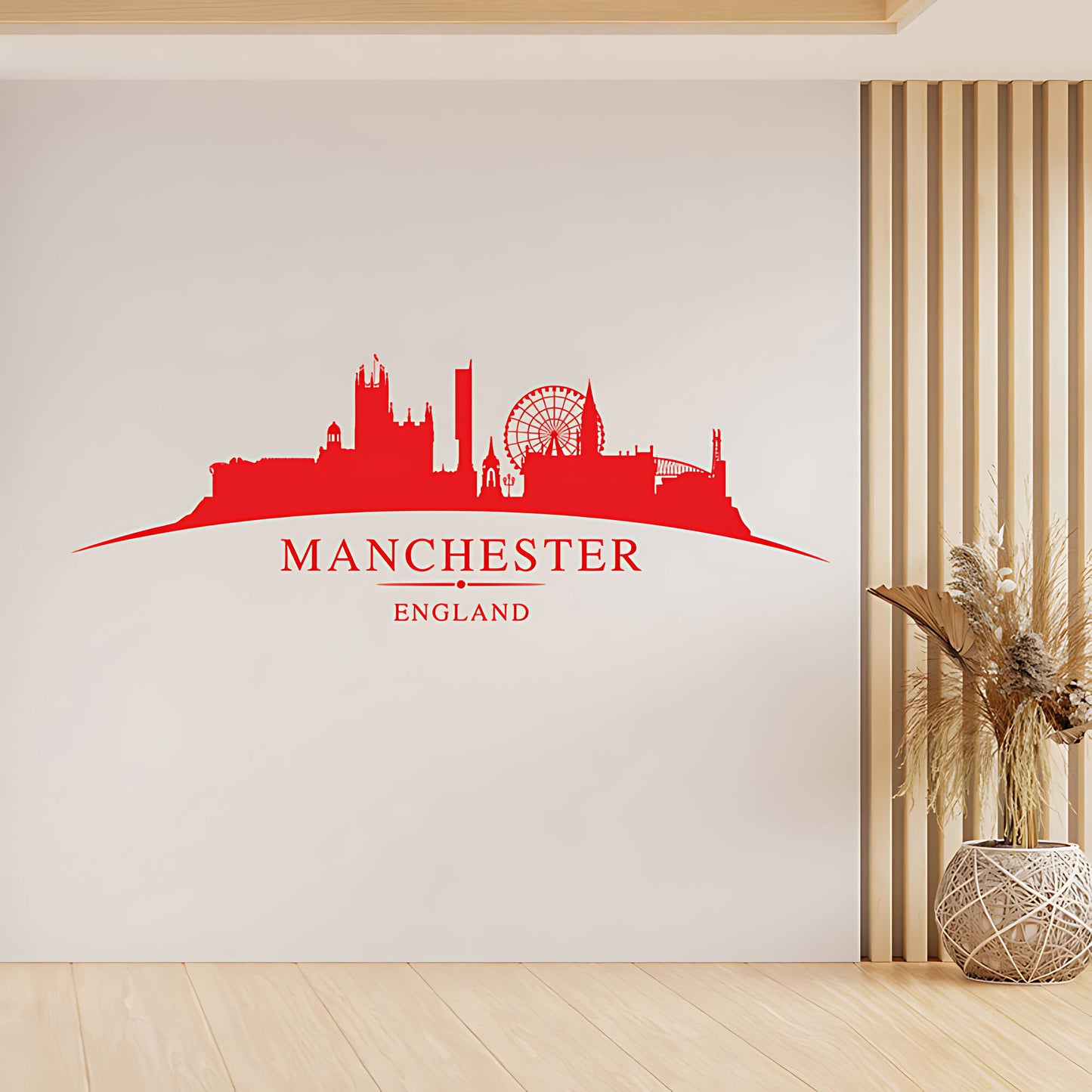 Manchester England Skyline Wall Sticker – Cityscape Decal
