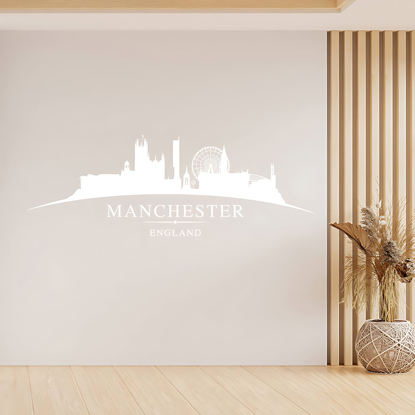 Manchester England Skyline Wall Sticker – Cityscape Decal