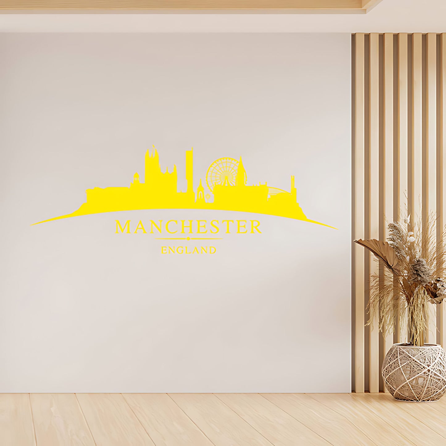 Manchester England Skyline Wall Sticker – Cityscape Decal