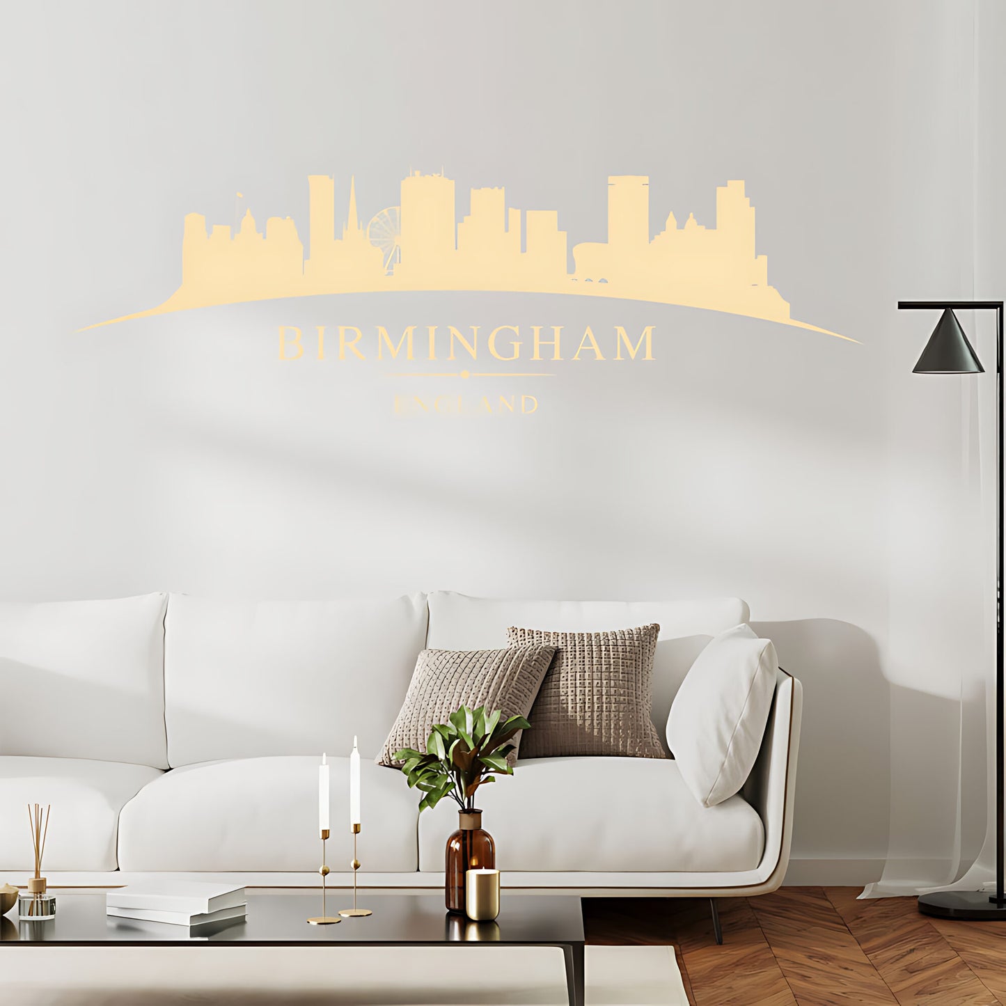 Birmingham Skyline Wall Sticker - City Vinyl Decal