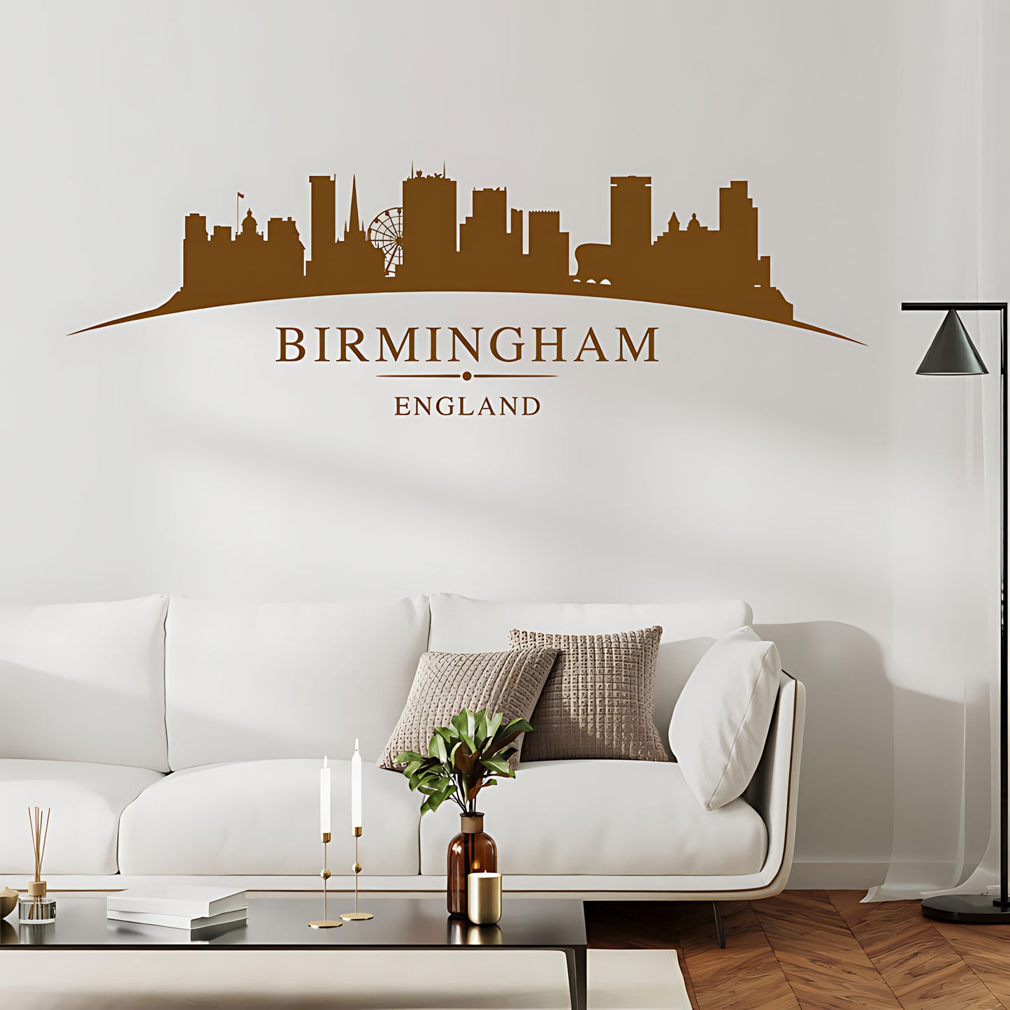 Birmingham Skyline Wall Sticker - City Vinyl Decal
