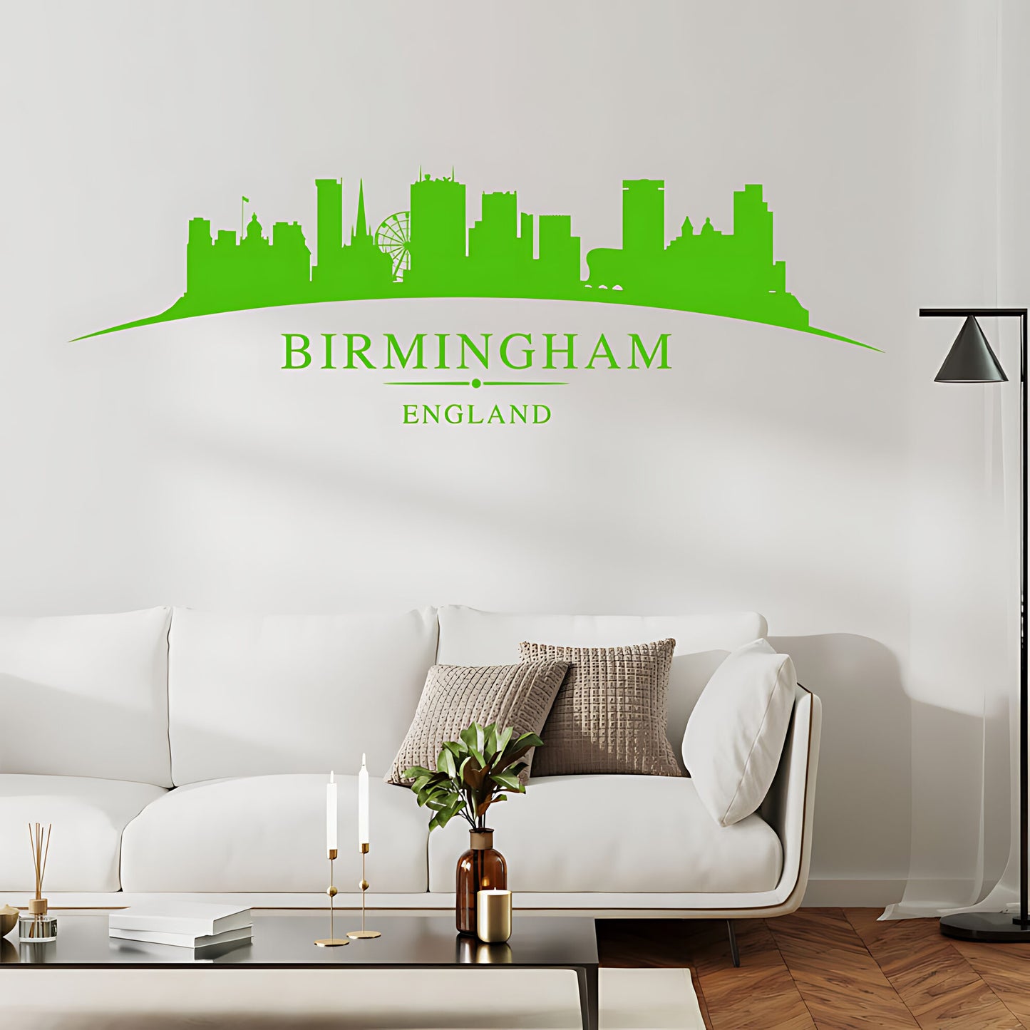 Birmingham Skyline Wall Sticker - City Vinyl Decal