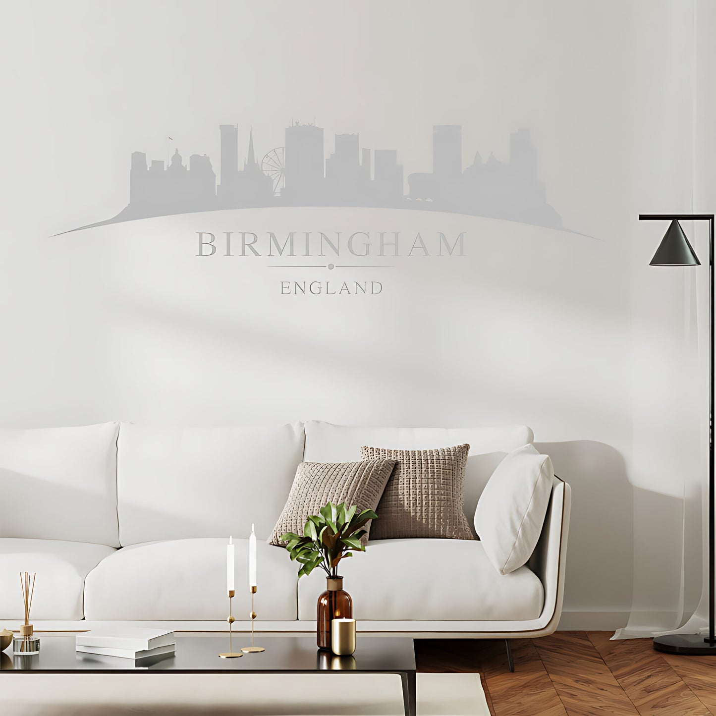 Birmingham Skyline Wall Sticker - City Vinyl Decal