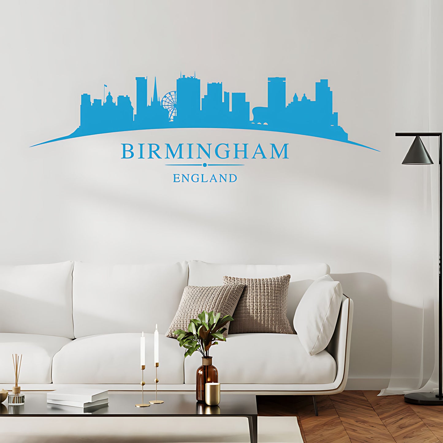 Birmingham Skyline Wall Sticker - City Vinyl Decal