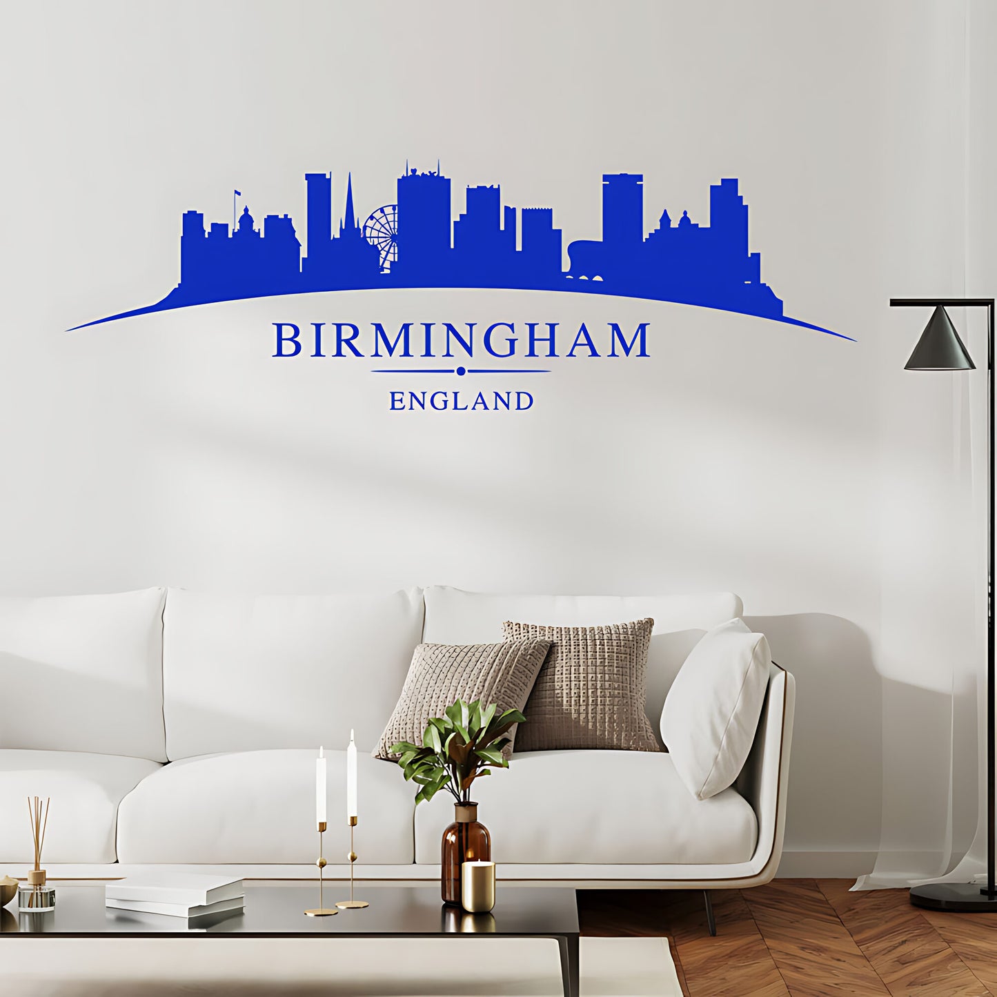 Birmingham Skyline Wall Sticker - City Vinyl Decal