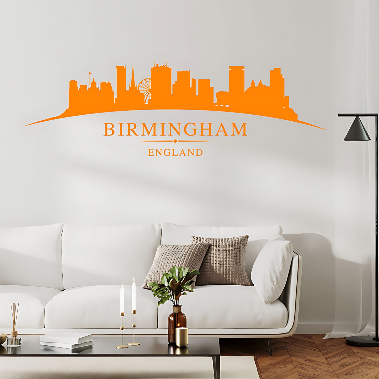 Birmingham Skyline Wall Sticker - City Vinyl Decal