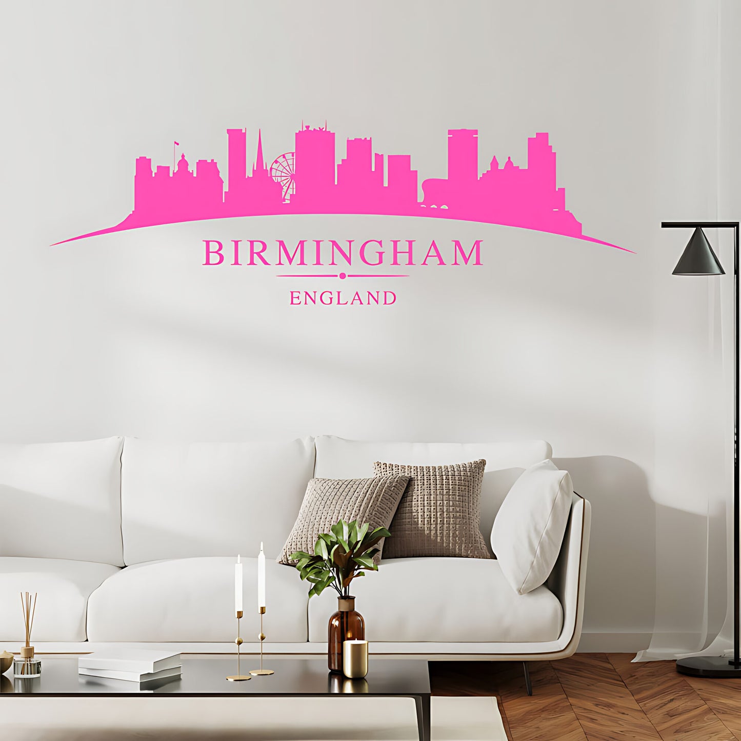 Birmingham Skyline Wall Sticker - City Vinyl Decal