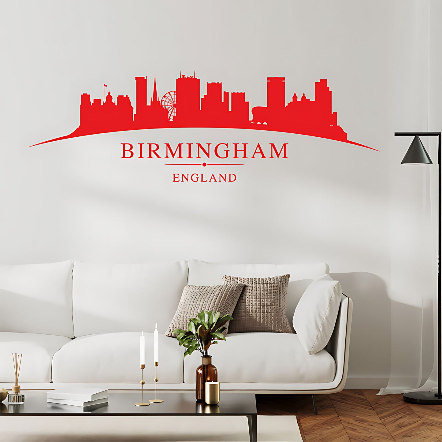 Birmingham Skyline Wall Sticker - City Vinyl Decal