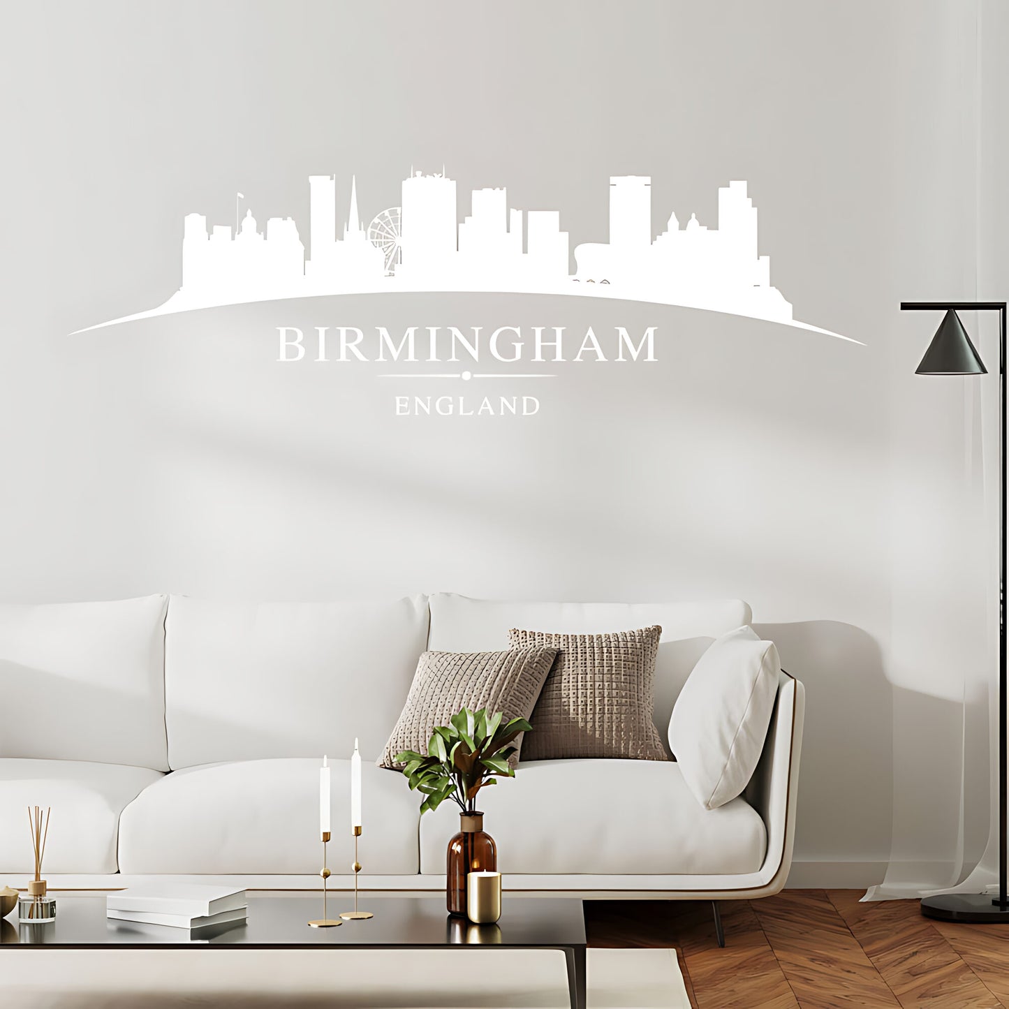Birmingham Skyline Wall Sticker - City Vinyl Decal