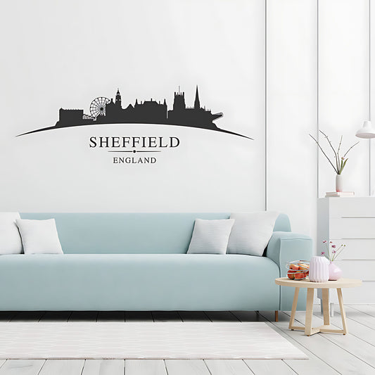 Sheffield Skyline Wall Sticker - City Vinyl Decal