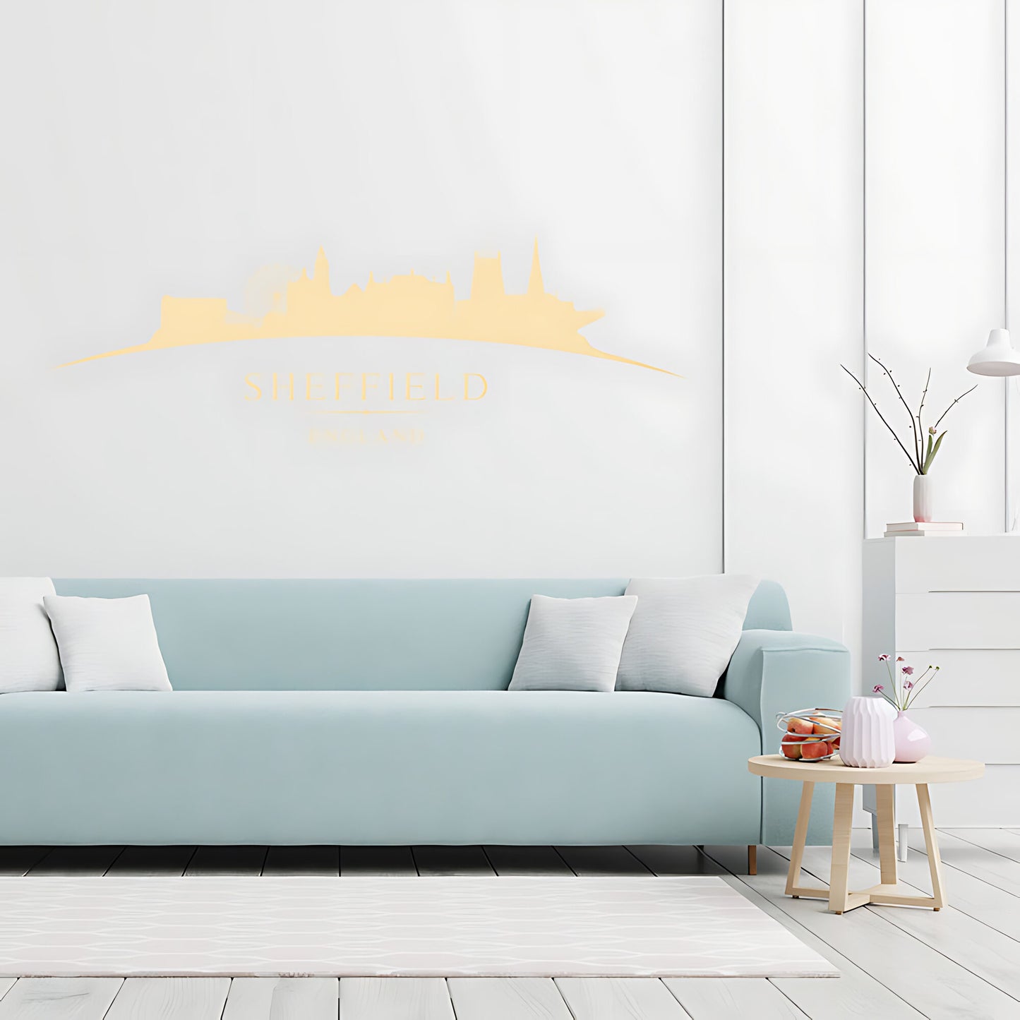 Sheffield Skyline Wall Sticker - City Vinyl Decal