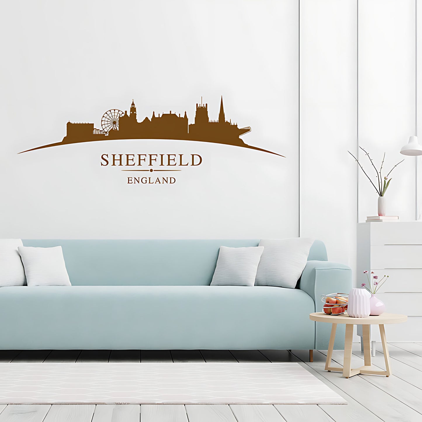 Sheffield Skyline Wall Sticker - City Vinyl Decal