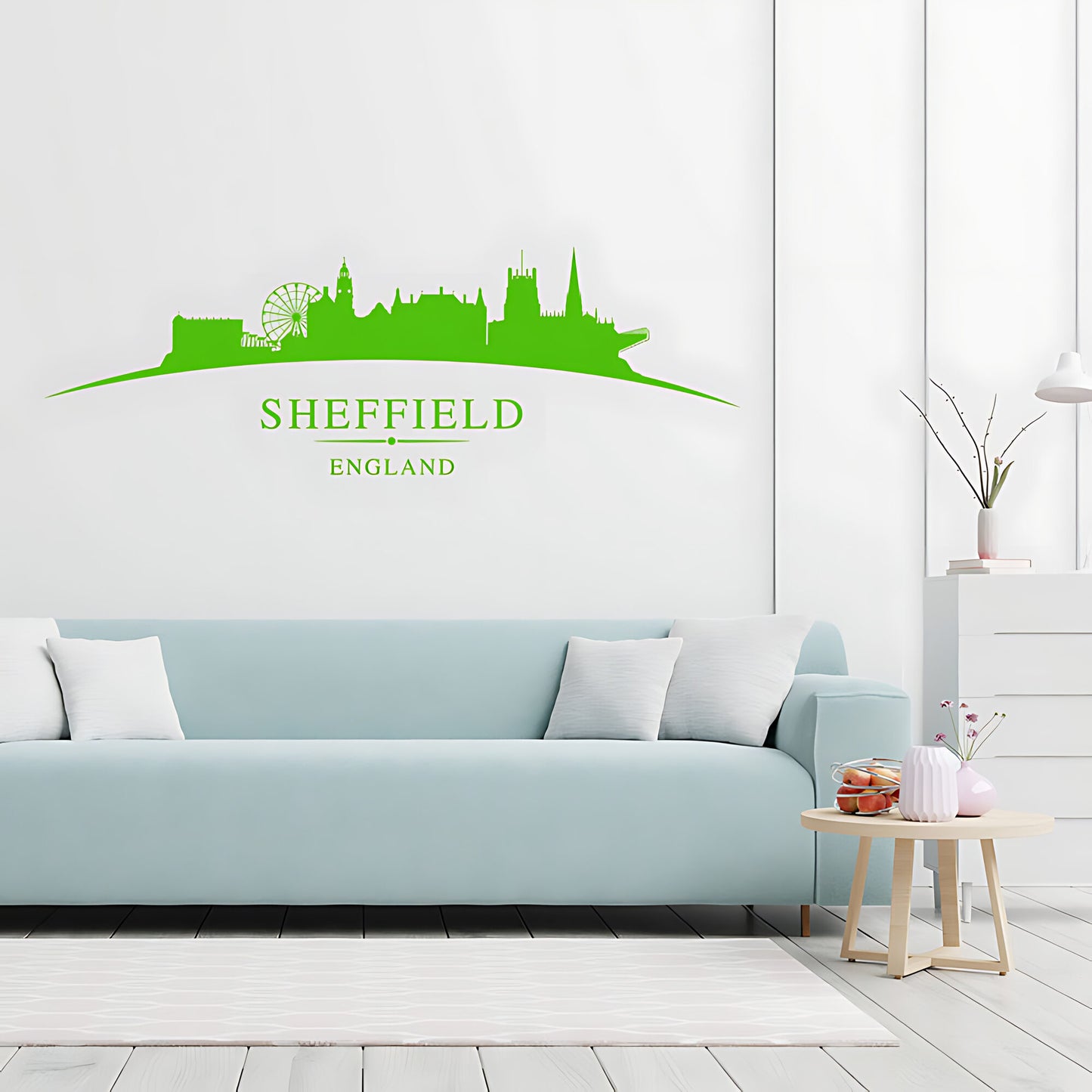 Sheffield Skyline Wall Sticker - City Vinyl Decal