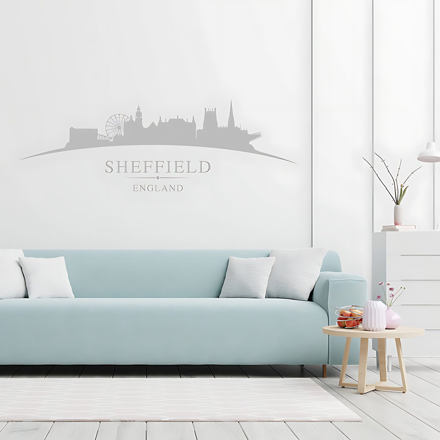 Sheffield Skyline Wall Sticker - City Vinyl Decal