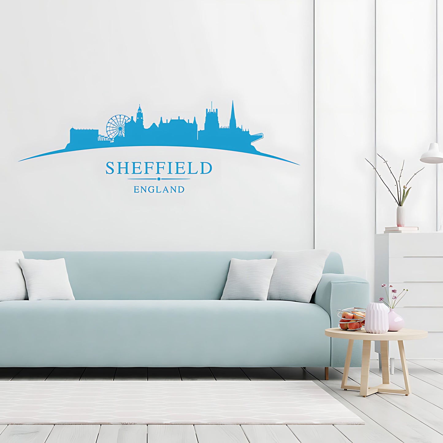 Sheffield Skyline Wall Sticker - City Vinyl Decal